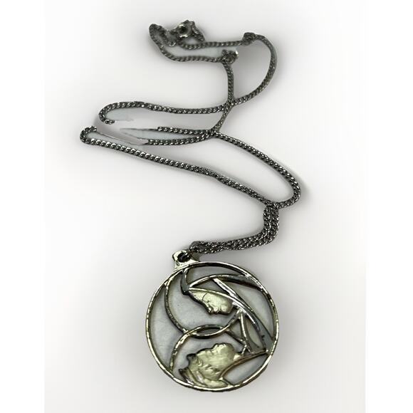 Creed STERLING SILVER Religious Virgin Mary & Child Pendant Necklace - 18” - Picture 5 of 14